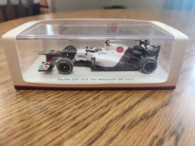Spark Sauber F1 C31 N 14 First Podium 2nd Gp Malaysian 2012 S.perez 1:43 S3033