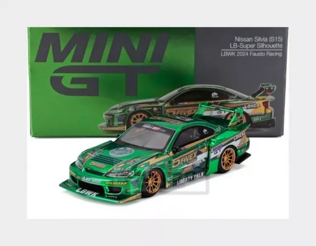 Mini GT Nissan Silvia s15 Lb Super Silhouette N 5 Fausto Racing Lhd 2024 1:64 MGT00858-R