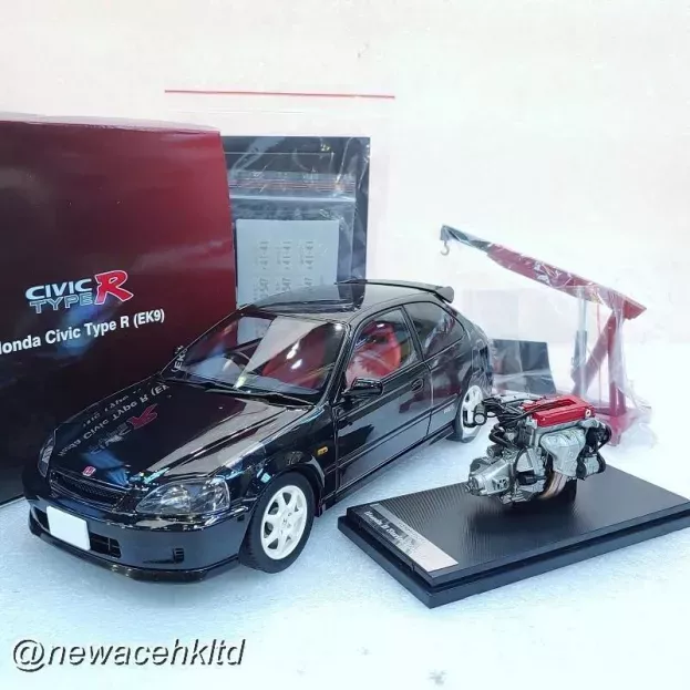 Motorhelix Honda Civic Ek9 Type R With Engine And Accessories 1999 1:18 M85003