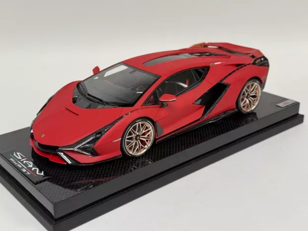 MR Models Lamborghini Sian Fkp 37 Hybrid 2020 Con Vetrina With Showcase 1:18 LAMBO042C