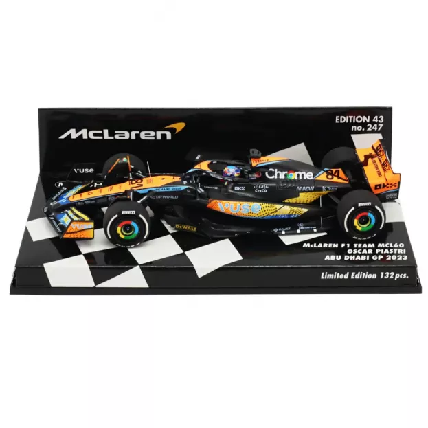Minichamps Mclaren F1 Mcl60 Team Mclaren N 81 6th Abu Dhabi Gp 2023 Oscar Piastri 1:43 537236681