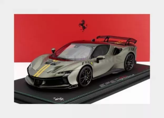 BBR Ferrari Sf90 Xx Stradale 2024 Con Vetrina With Showcase 1:18 P18237R-VET