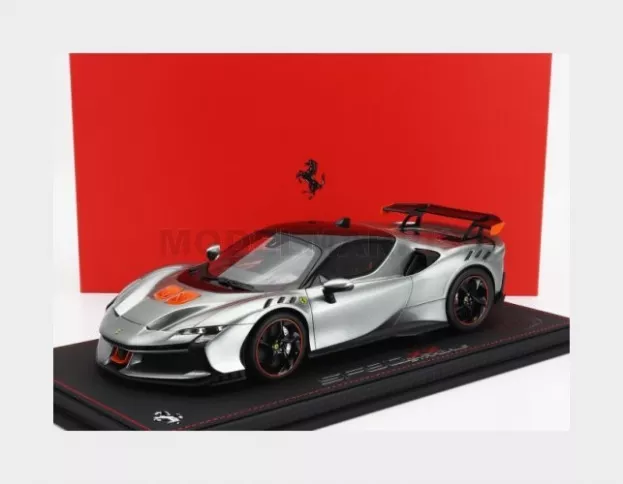 BBR Ferrari Sf90 Xx Stradale 2024 Con Vetrina With Showcase 1:18 P18237E-VET
