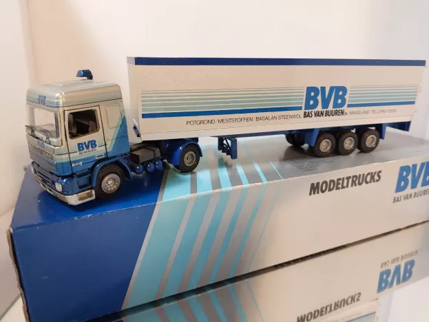 Tekno Daf Bvb Bvb Daf Xf95 Spacecab Walking Floor Oplegger. 1:50 BVB