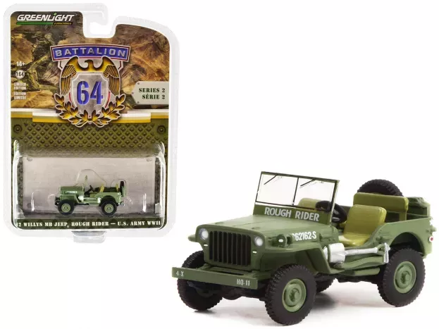 Greenlight Jeep Willys Mb Us Army 1942 1:64 61020A