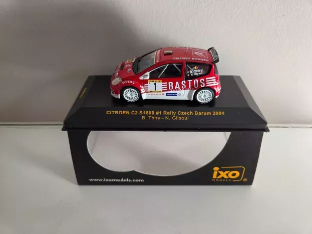 IXO Models Citroen C2 S1600 N 1 Rally Czech Barum 2004 B.thiry N.gilsoul 1:43 RAM153