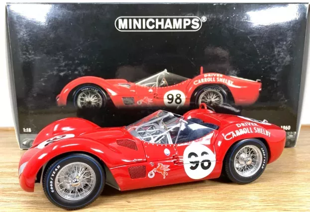 Minichamps Maserati Tipo 61 N 98 Winner Gp Riverside Examiner 1960 Carroll Shelby 1:18 100601298