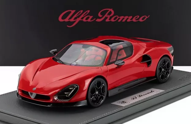 BBR Alfa Romeo 33 Stradale 2025 Con Vetrina With Showcase 1:18 P18264C-VET
