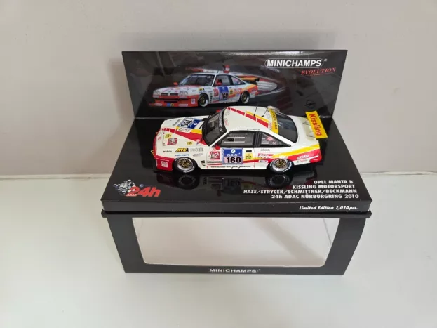 Minichamps Opel Manta B N 160 24h Adac Nurburgring 2010 Hass Strycek Schmittner Beckmann 1:43 437104160