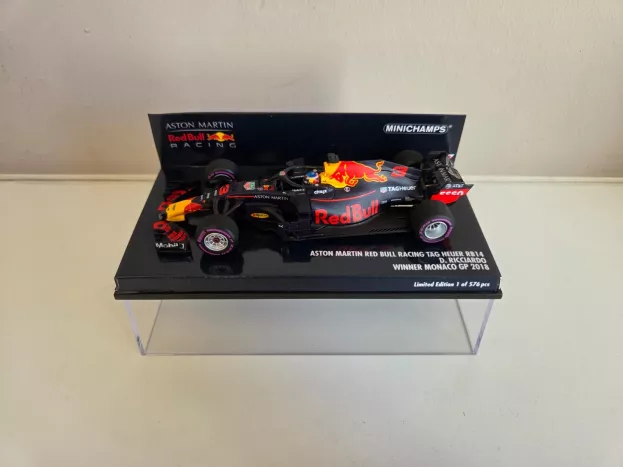 Minichamps Red Bull F1 Rb14 Team Aston Martin Tag Heuer N 3 Winner Monaco Gp 2018 D.ricciardo 1:43 410180603