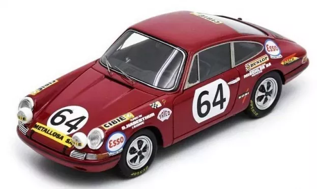 Spark Porsche 911s 1991cc Coupe Team C.haldi N 64 24h Le Mans 1970 Jean Sage Pierre Greub 1:43 S4412