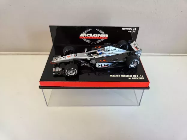 Minichamps Mclaren F1 Mp4 16 Mercedes N 3 Season 2001 M.hakkinen 1:43 530014303