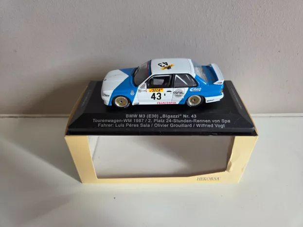 IXO Models Bmw 3-series M3 E30 N 43 Bigazzi Wtcc 2nd 24h Spa 1987 Sala Grouillard Vogt 1:43 HE027D
