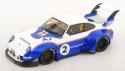 GT-Spirit 1/18 Porsche 911 993 RWB Liberty Walk Racing Blue White GT530