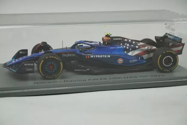 Spark Williams F1 Fw45 Team Williams Racing Gulf N 2 Austin Usa Gp 2023 Logan Sargeant 1:43 S8918