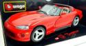 Burago 1/18 Scale Diecast 3025 - Dodge Viper RT/10 1992 - Red