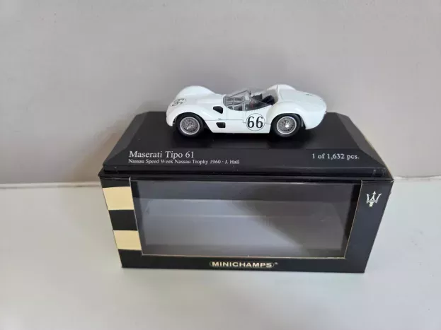 Minichamps Maserati Tipo 61 Birdcage N 66 Nassau Trophy 1960 J.hall 1:43 400601266