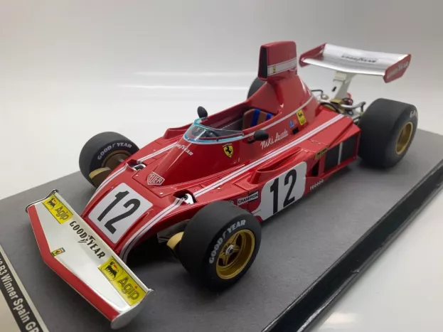 Tecnomodel Ferrari F1 312b3 N 12 Winner Spain Gp 1974 Niki Lauda 1:18 TM18-89A