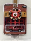 Greenlight 67010D 1990 Jeep Cherokee Reno Fire Department 1/64 Diecast Model Car