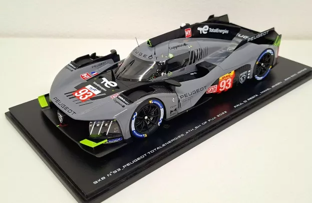 Spark Peugeot 9x8 Hybrid Team Peugeot Totalenergies N 93 4th 6h Fuji 2022 P.di Resta M.jensen J.e.vergne 1:18 18S875