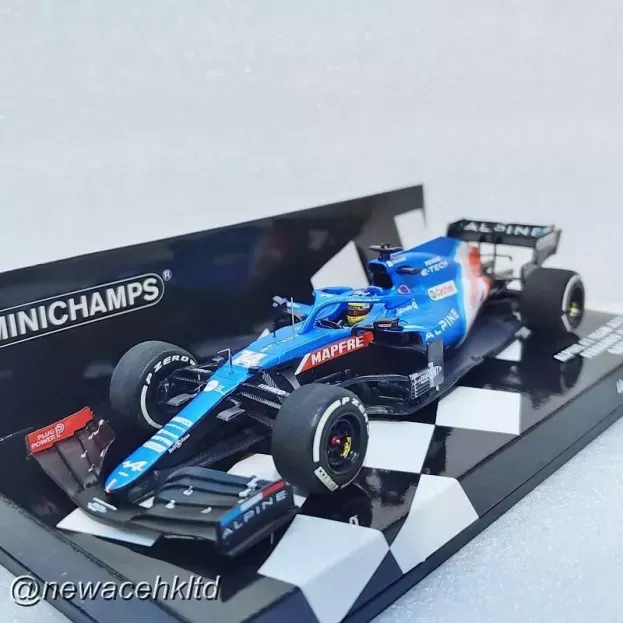 Minichamps Alpine F1 A521 Renault E-tech 20b Team Alpine N 14 4th Hungary Gp 2021 Fernando Alonso 1:43 417211214