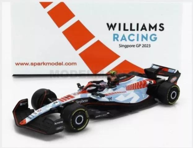 Spark Williams F1 Fw45 Team Williams Racing Gulf N 2 Singapore Gp 2023 Logan Sargeant 1:64 Y350