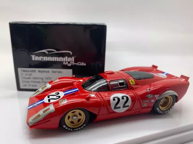 Tecnomodel Ferrari 312p Coupe Team N.a.r.t N 22 Sebring 1970 Parkes Parson 1:43 TM43-05E