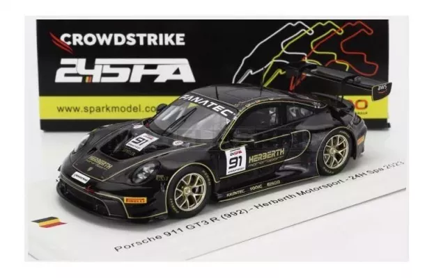 Spark Porsche 911 992 Gt3 R Team Herbert Motorsport N 91 24h Spa 2023 R.bohn K.van Berlo A.renauer R.renauer 1:43 SB715