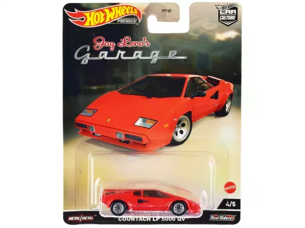 Hot Wheels Lamborghini Countach Lp 5000 Quattrovalvole Jay Leno's Garage 1:64 HCK09