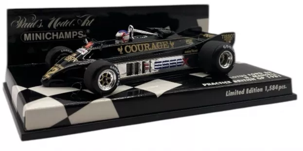 Minichamps Lotus F1 88 N 12 Practice Gp British 1981 Nigel Mansell 1:43 400810012
