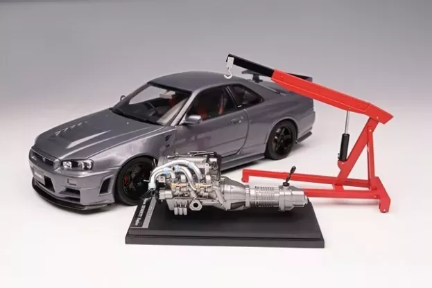 Motorhelix Nissan Skyline Gt-r r34 Nismo Z-tune Coupe 1999 With Engine 1:18 M83409