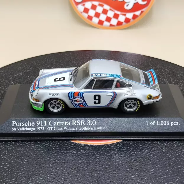 Minichamps Porsche 911 Carrera Rsr 3.0 Martini N 9 Winner Gt Class 6h Vallelunga 1973 Follmer Kauhsen 1:43 430736989