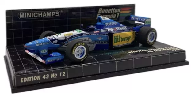 Minichamps Benetton F1 B195 Team Mild Seven Renault N 1 Michael Schumacher Season 1995 World Champion 1:43 400950001