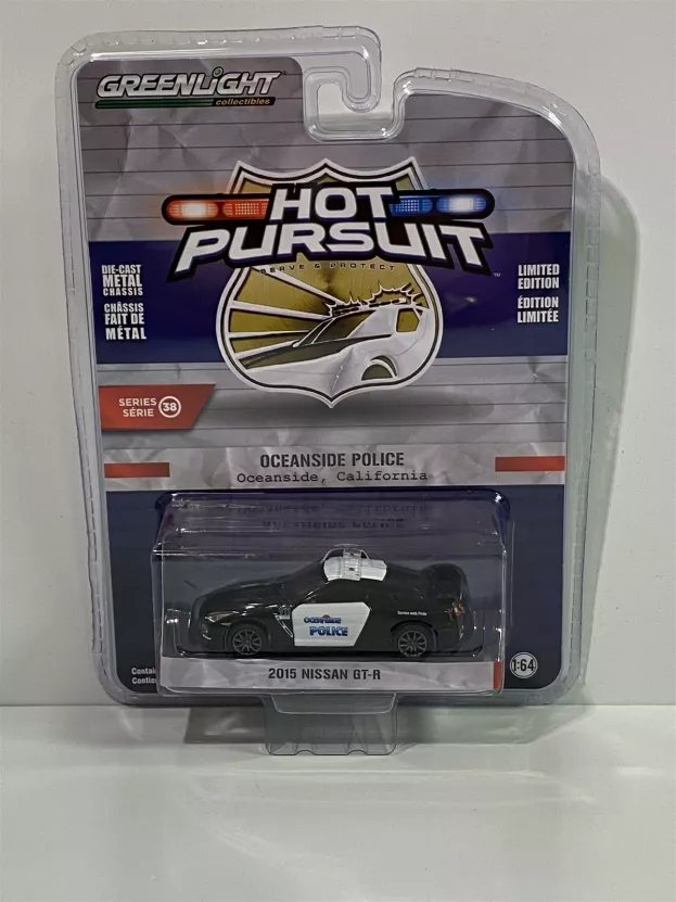 Greenlight Nissan Gt-r Oceanside California Police 2015 1:64 42960D