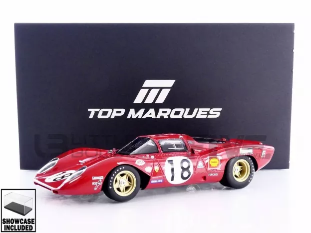 Top Marques Ferrari 312p 3.0l V12 Coupe Team Sefac N 18 24h Le Mans 1969 Pedro Rodriguez – David Piper 1:18 TOP130A