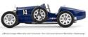 NOREV 125703 1/12 Bugatti T35 1925 Dark Blue Model Car