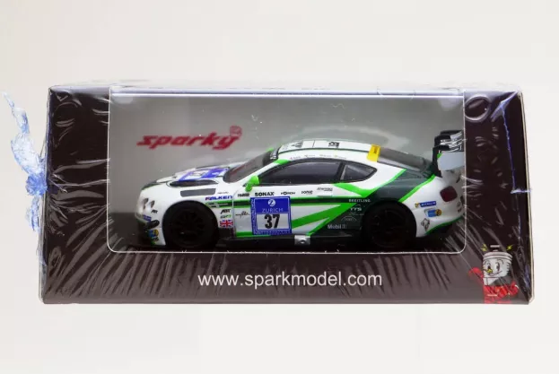 Spark Bentley Continental Gt3 Team Bentley Abt N 37 24h Nurburgring 2016 C.jons S.kane M.holzer C.bruck 1:64 Y114