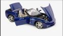 1:18 Auto Art Performance 2005 C 6 Corvette Convertible Blue 71222 COA