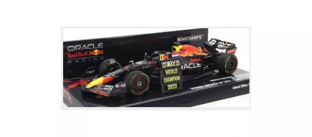 Minichamps Red Bull F1 Rb18 Team Oracle Red Bull Racing N 1 World Champion Winner Japan Gp With Pit Board 2022 Max Verstappen 1:43 410221801