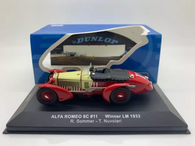 IXO Models Alfa Romeo 8c 2300mm 2.3l Supercharged Team Soc. Anon. Alfa Romeo N 11 Winner 24h Le Mans 1933 T.nuvolari R.sommer 1:43 LM1933