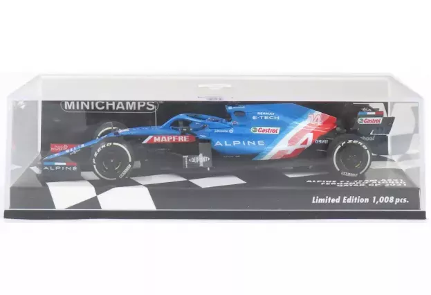 Minichamps Alpine F1 A521 Renault E-tech 20b Team Alpine N 14 3rd Qatar Gp 2021 Fernando Alonso 1:43 417212114