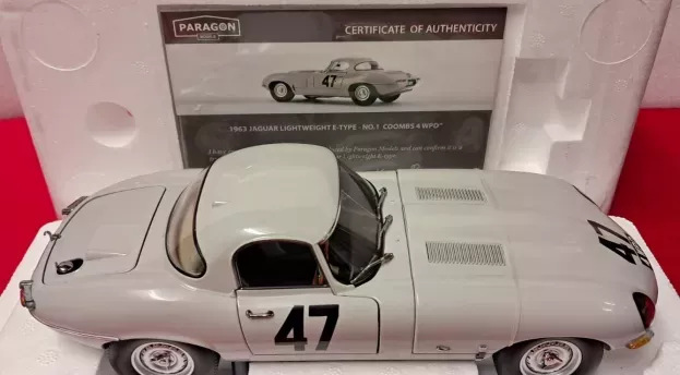 Paragon Jaguar E-type Lw N 47 Coombs 1963 G.hill 1:18 98341