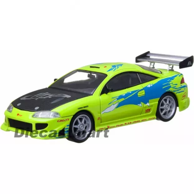 Greenlight Mitsubishi Eclipse 1995 Paul Walker Brian O'conner Fast & Furious I 2001 1:43 86203