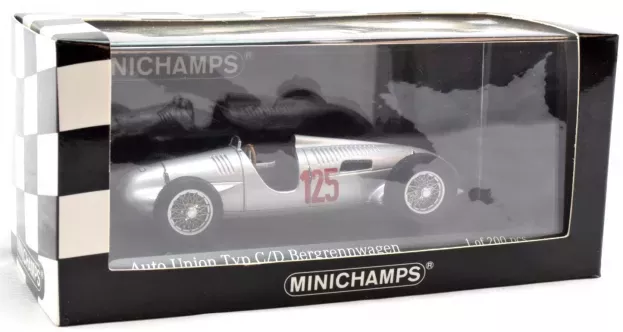 Minichamps Auto Union F1 Type C d Bergrennwager N 125 3rd Austrian Gp 1939 H.p.muller 1:43 410392125