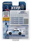 Greenlight 42771 1:64 2011 Ford Crown Victoria NYPD Police w Squad Number Decals