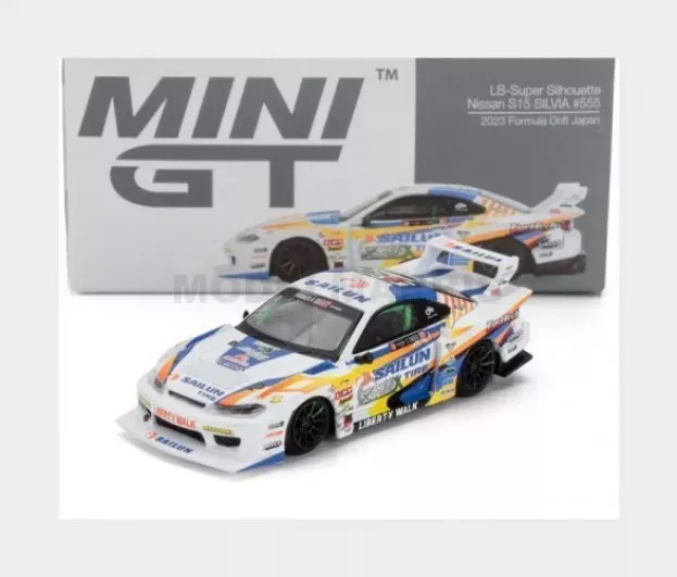Mini GT Nissan Silvia s15 Lb Super Silhouette N 555 Formula Drift Japan 2023 1:64 MGT00895-R