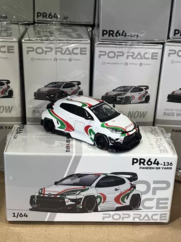 Pop Race Toyota Yaris Gr Pandem 2022 1:64 PR640136
