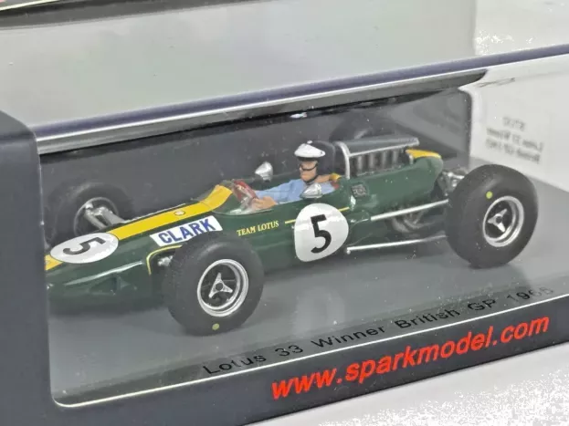 Spark Lotus F1 33 N 5 Winner England Gp 1965 J.clark 1:43 S7132