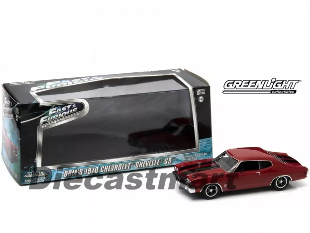 Greenlight Chevrolet Dom's Chevy Chevelle 454ss 1970 Fast & Furious Iv 2009 Solo Parti Originali Original Parts 1:43 86216