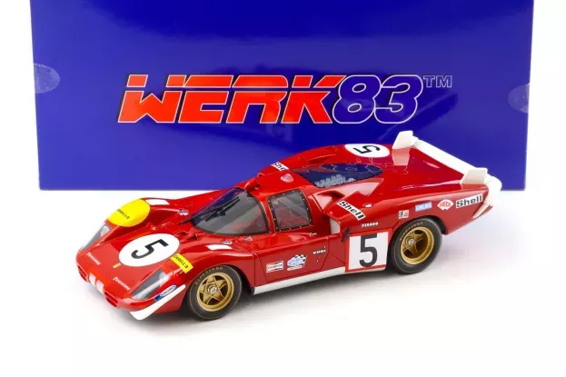 Werk83 Ferrari 512s 5.0l V12 Long Tail Team Sefac Spa Ferrari N 5 24h Le Mans 1970 Jacky Ickx Peter Schetty 1:18 W18053001